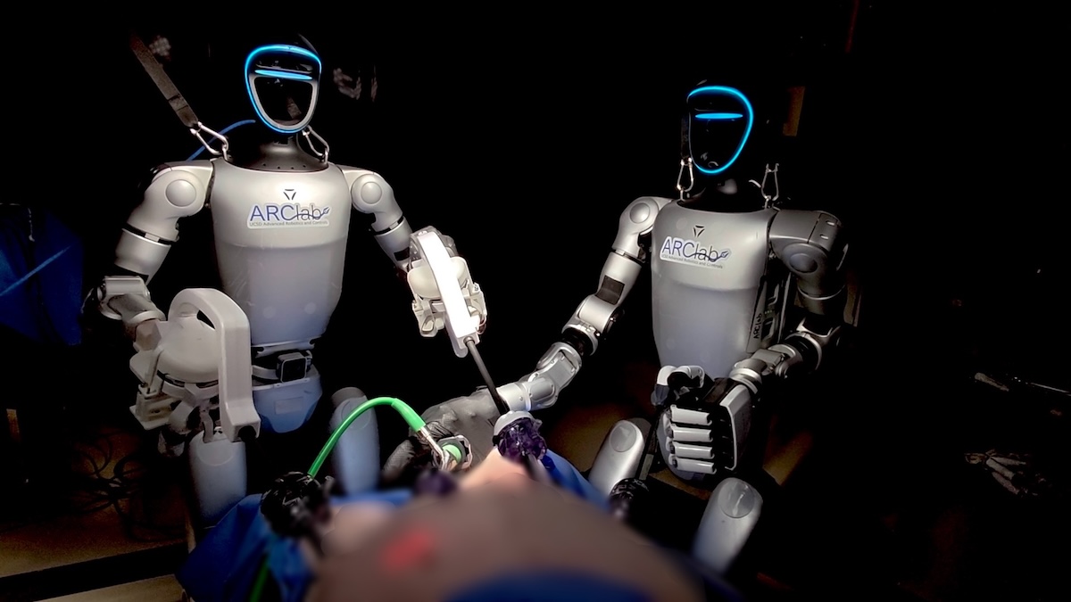 humanoide Roboter OP Operation