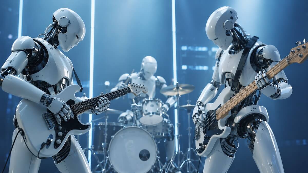 KI-Songs Kennzeichnung Label mit KI generiert Künstliche Intelligenz Musik