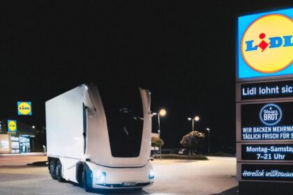 autonomer E-Lkw Lidl Elektro Lkw Einride