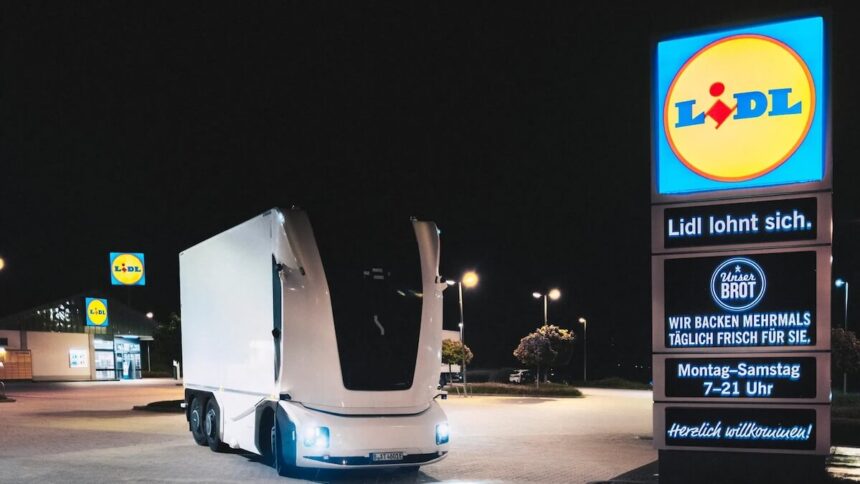 autonomer E-Lkw Lidl Elektro Lkw Einride