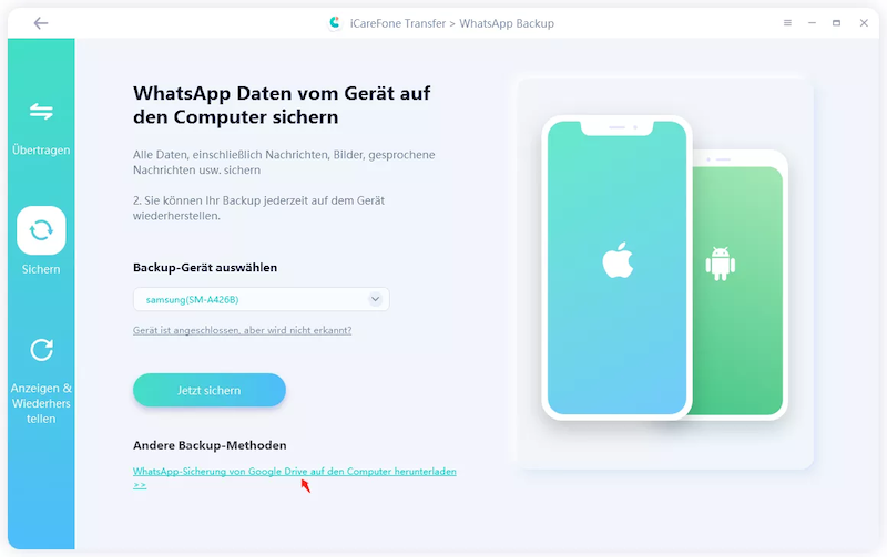 Backup auf iPhone18 übertragen
