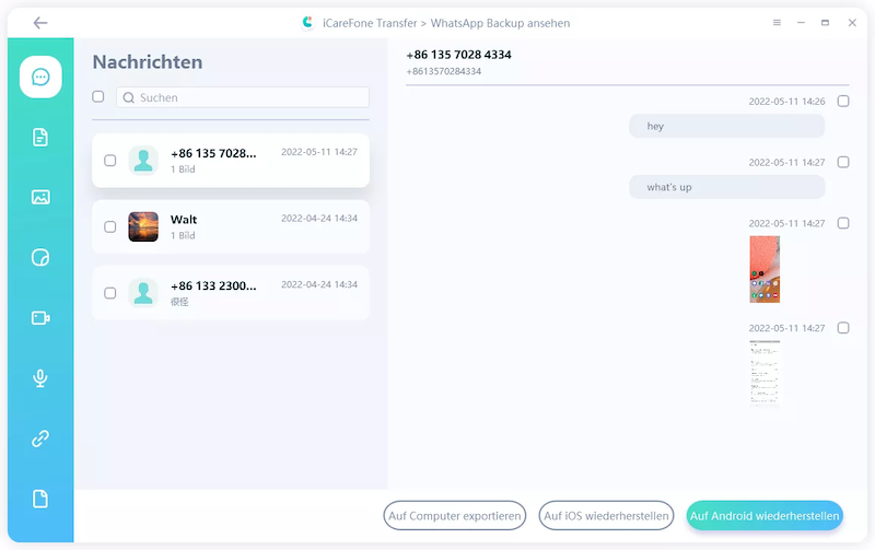 Backup auf iPhone18 übertragen