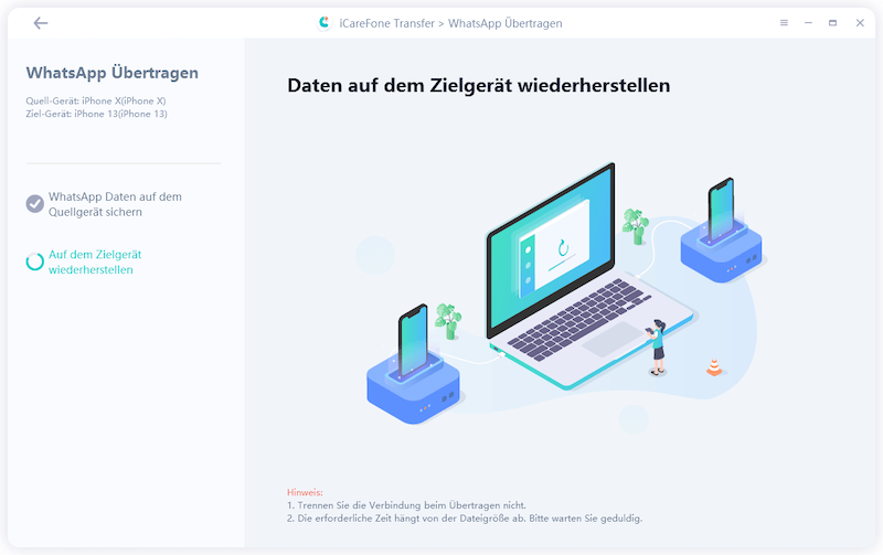 Backup auf iPhone18 übertragen