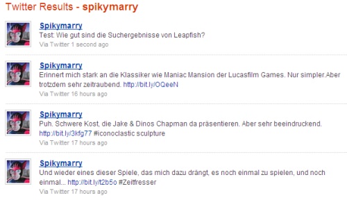 Spikymarry Echtzeitsuche