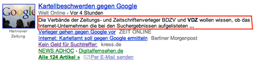 google-snippet