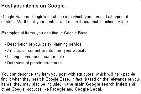 Google Base