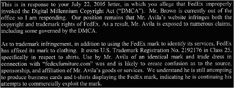 letter from fedex