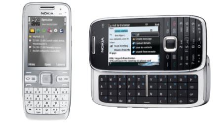 Neue E-Serien-Modelle von Nokia: E55 (links) und E75. 