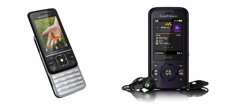 Sony Ericsson C903 (links) und W395.