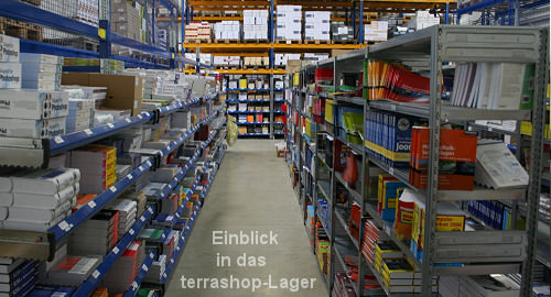 Einblick in das terrashop-Lager